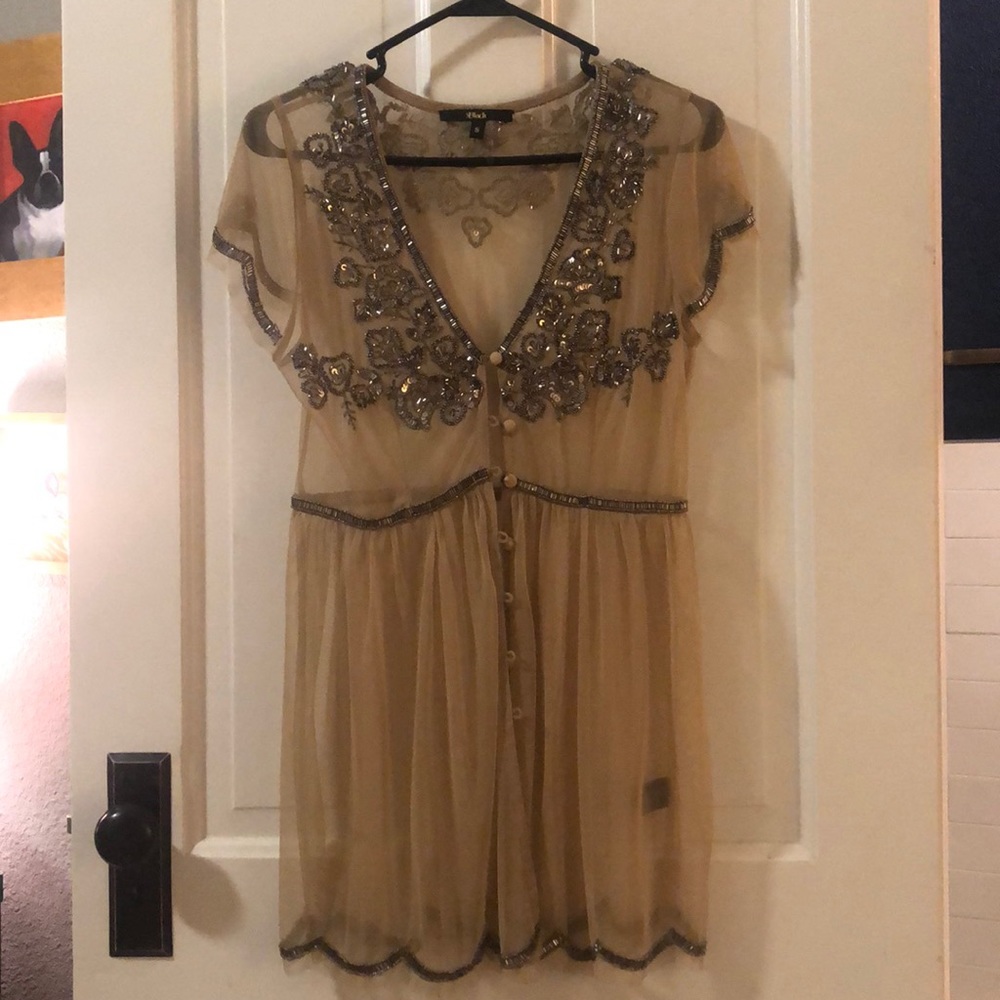 Jeweled Sheer Cardigan